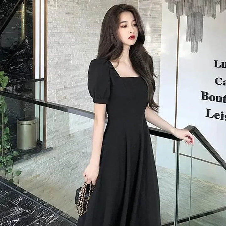 White Beaded Chiffon Gown All-Season Dress
