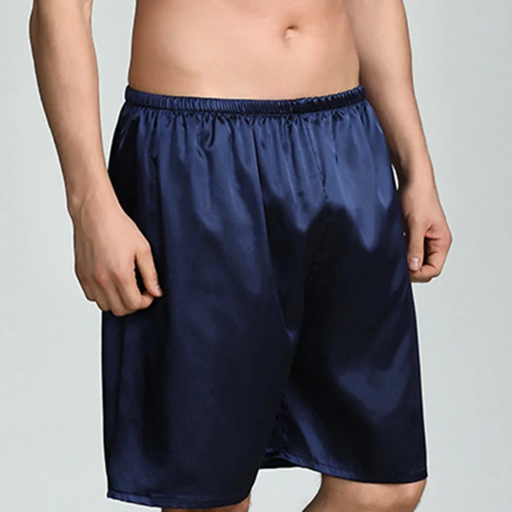 Men's Silk Satin Pajama Shorts 2025