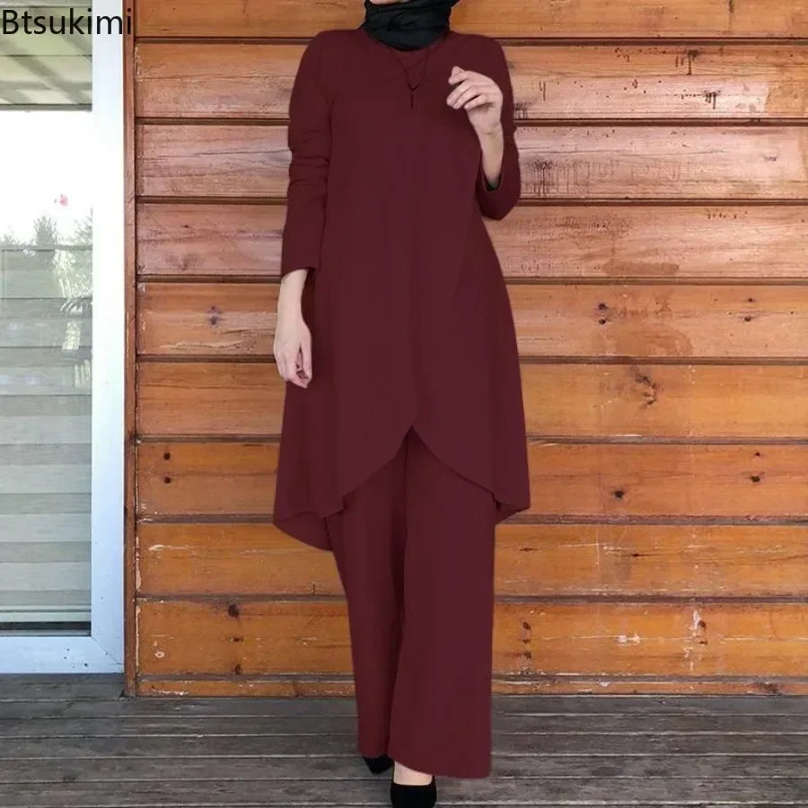Muslim Women’s Modest Two-Piece Set 2025
