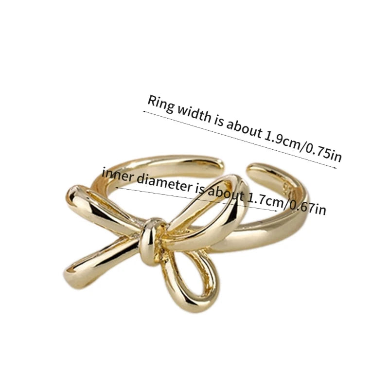Adjustable Bow Knot Ring