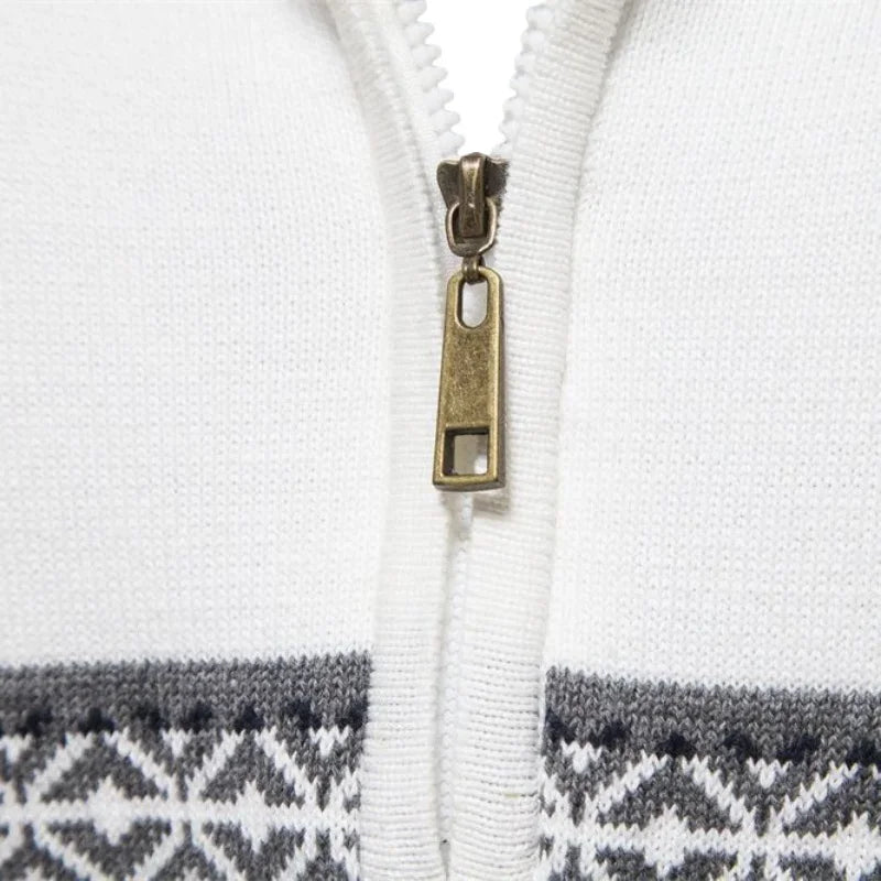 Knitted Half Zipper Sweater for Men