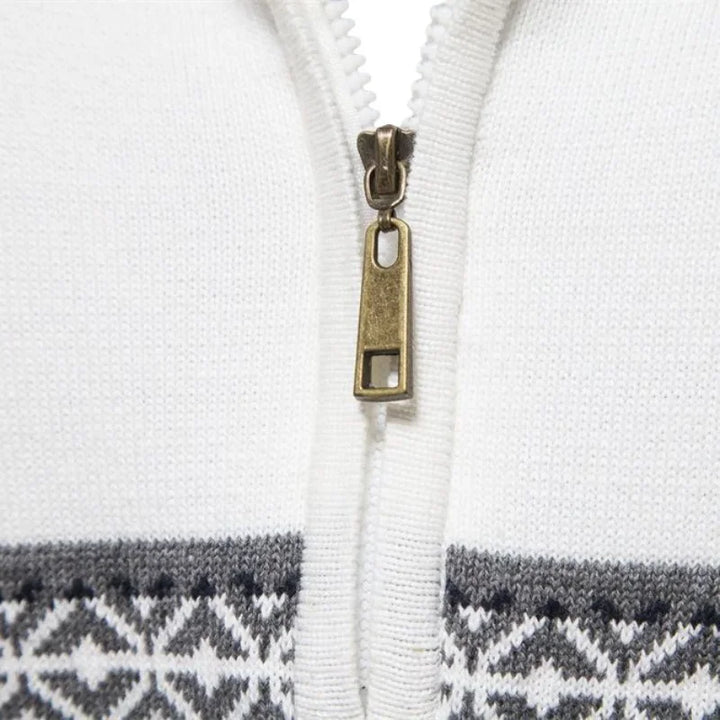 Knitted Half Zipper Sweater for Men