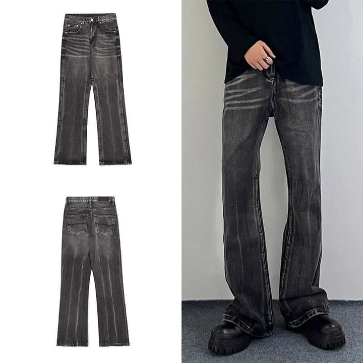 Men’s Retro Bell Bottom Jeans