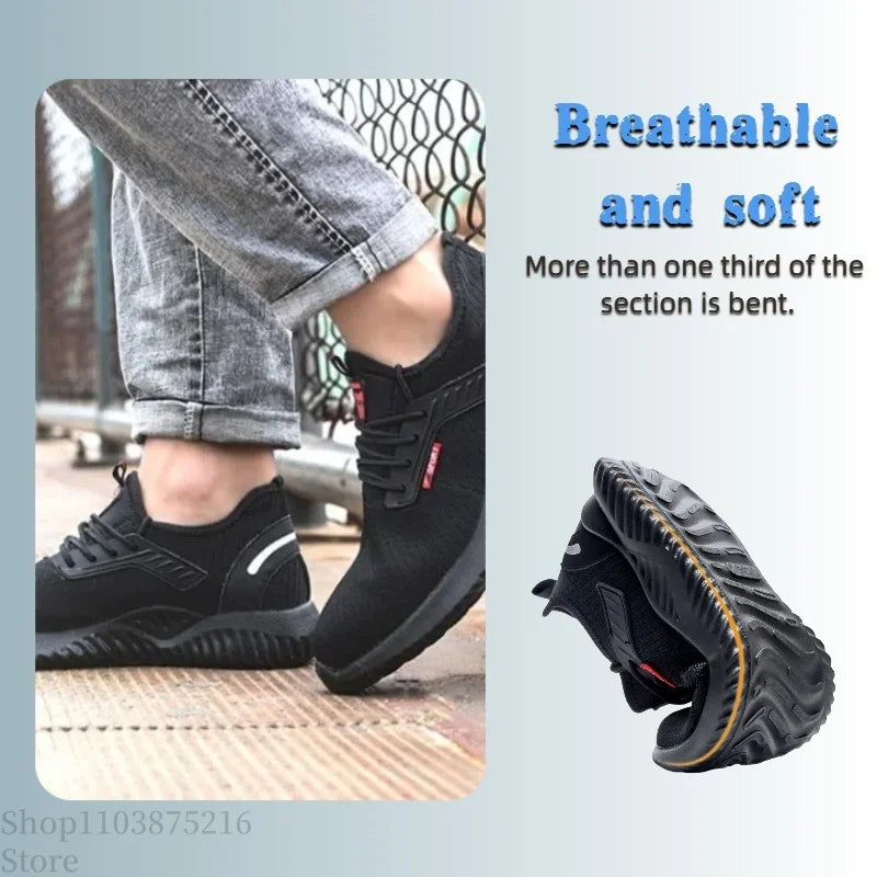 Safety Work Shoes Steel Toe Air Mesh Durable