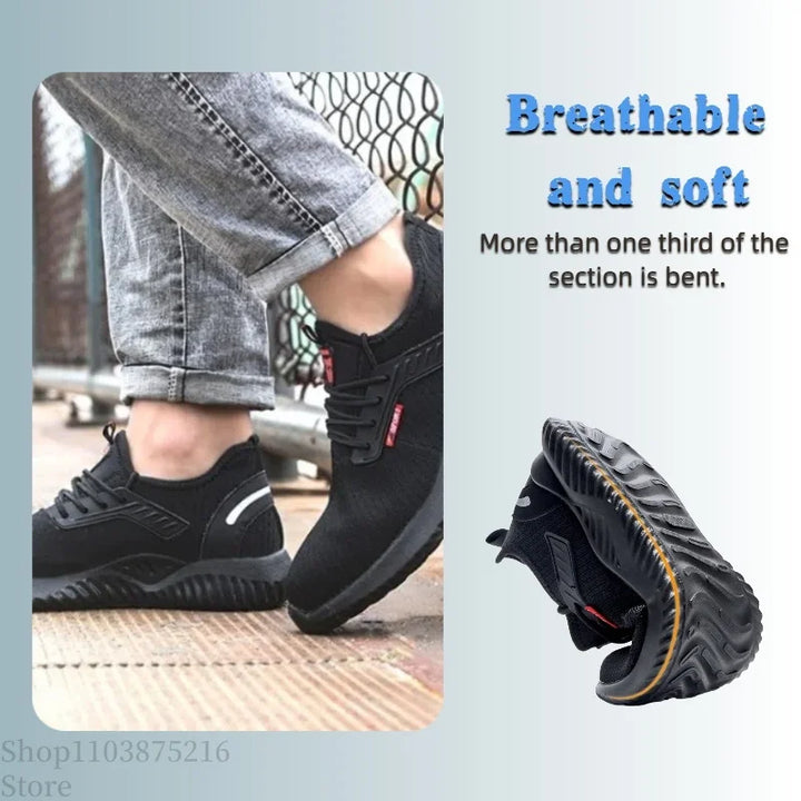 Safety Work Shoes Steel Toe Air Mesh Durable