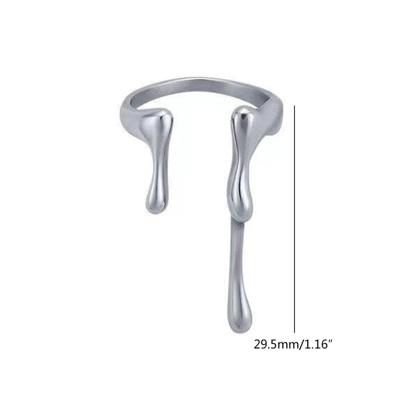Adjustable Chunky Punk Ring Bold Unisex Style