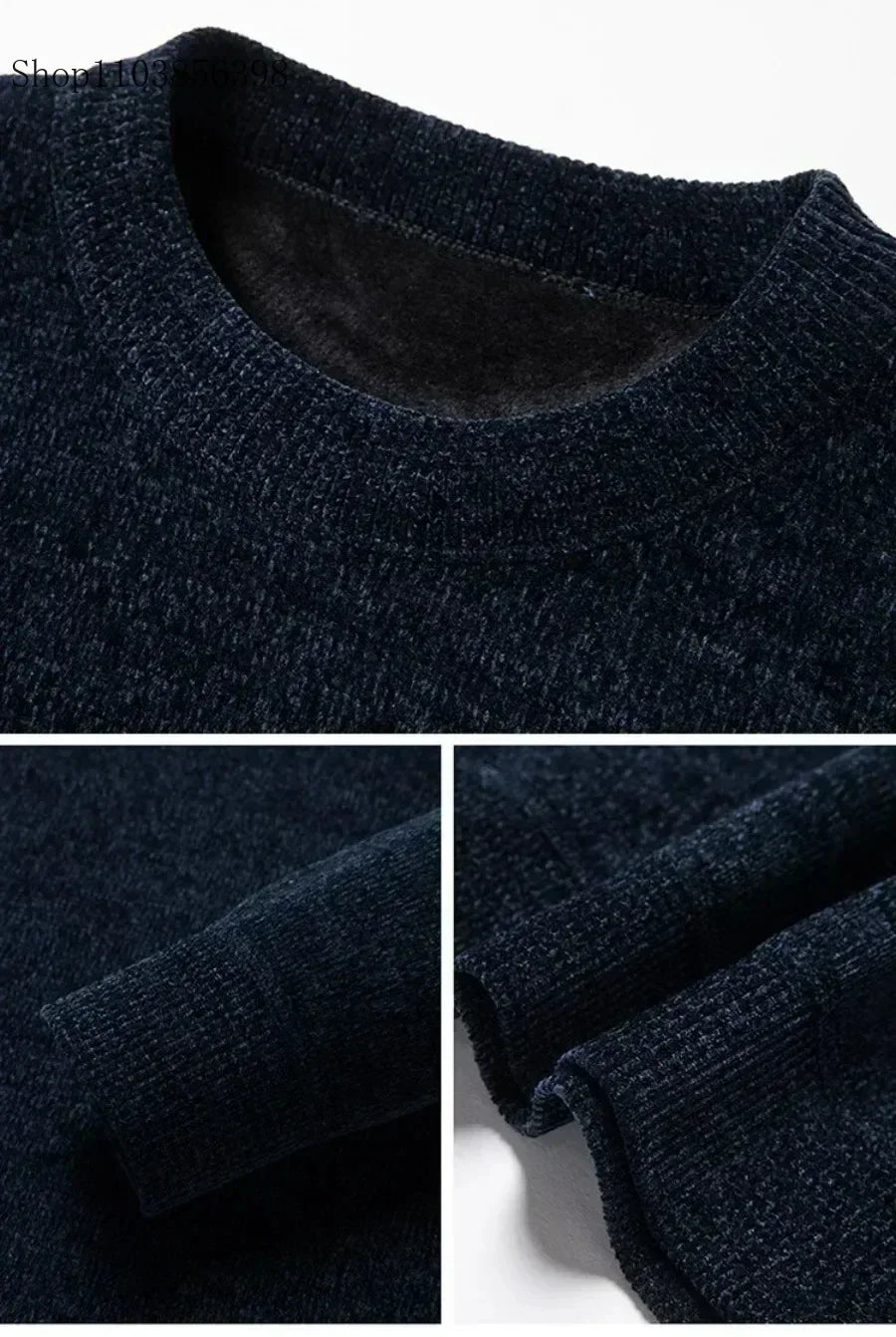 Men’s Thick Fleece-lined Sweater 2025
