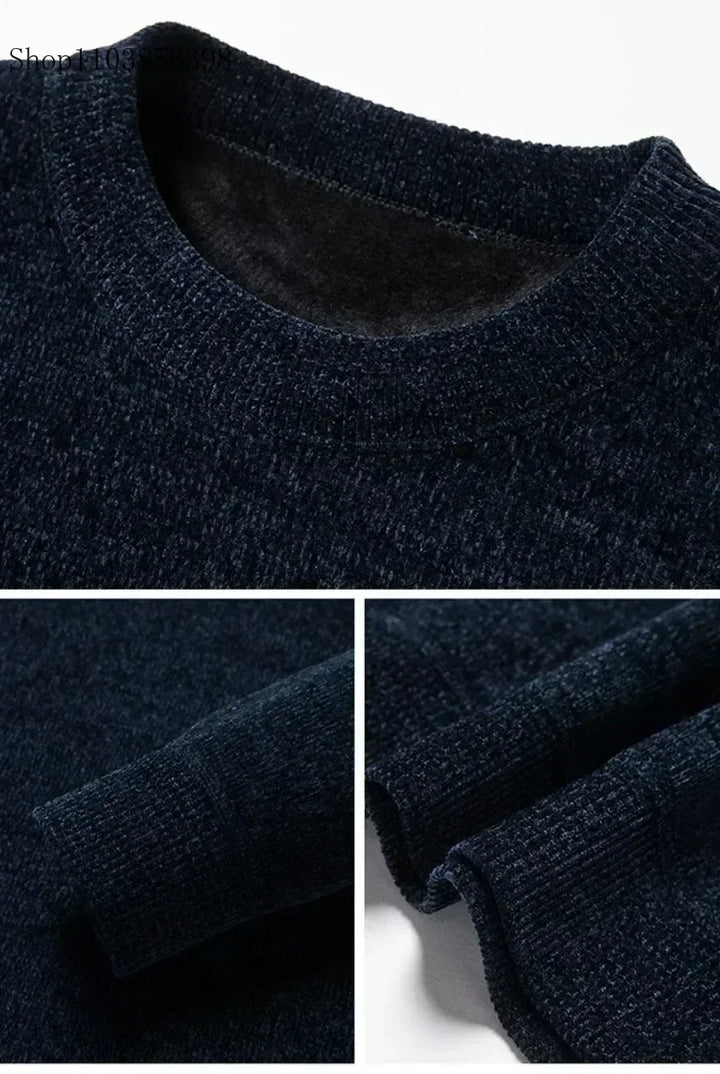 Men’s Thick Fleece-lined Sweater 2025
