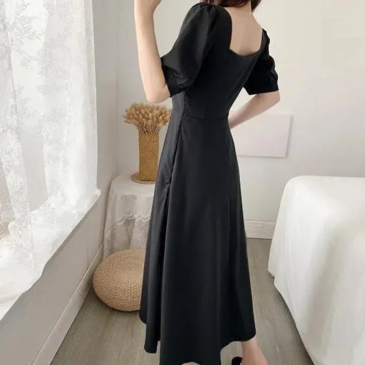 White Beaded Chiffon Gown All-Season Dress
