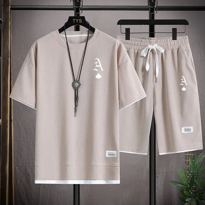 Waffger Casual Sportswear Set for Men