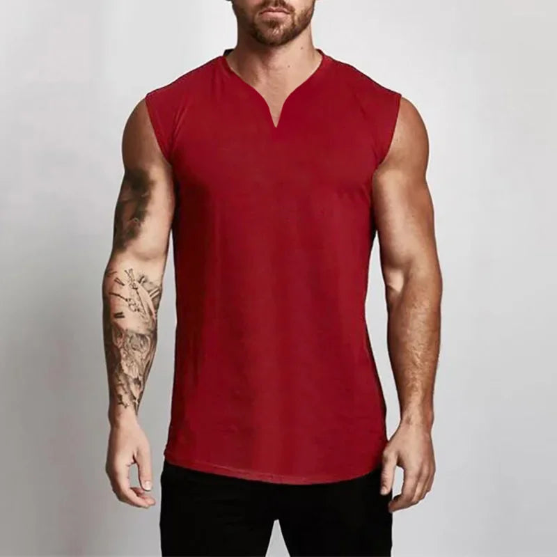 Cotton V-neck Top