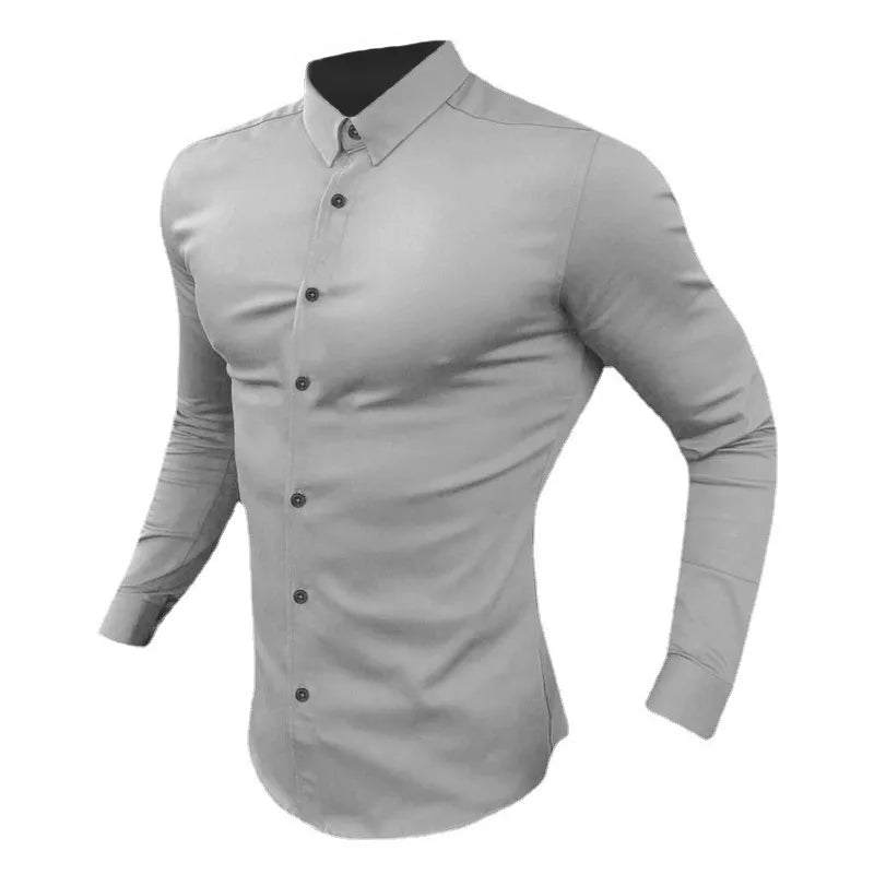 Men’s Smart Casual Tuxedo Dress Shirt