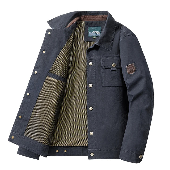 Men’s Cargo Bomber Jacket British Style