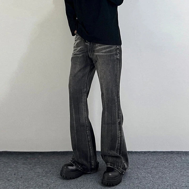 Men’s Retro Bell Bottom Jeans