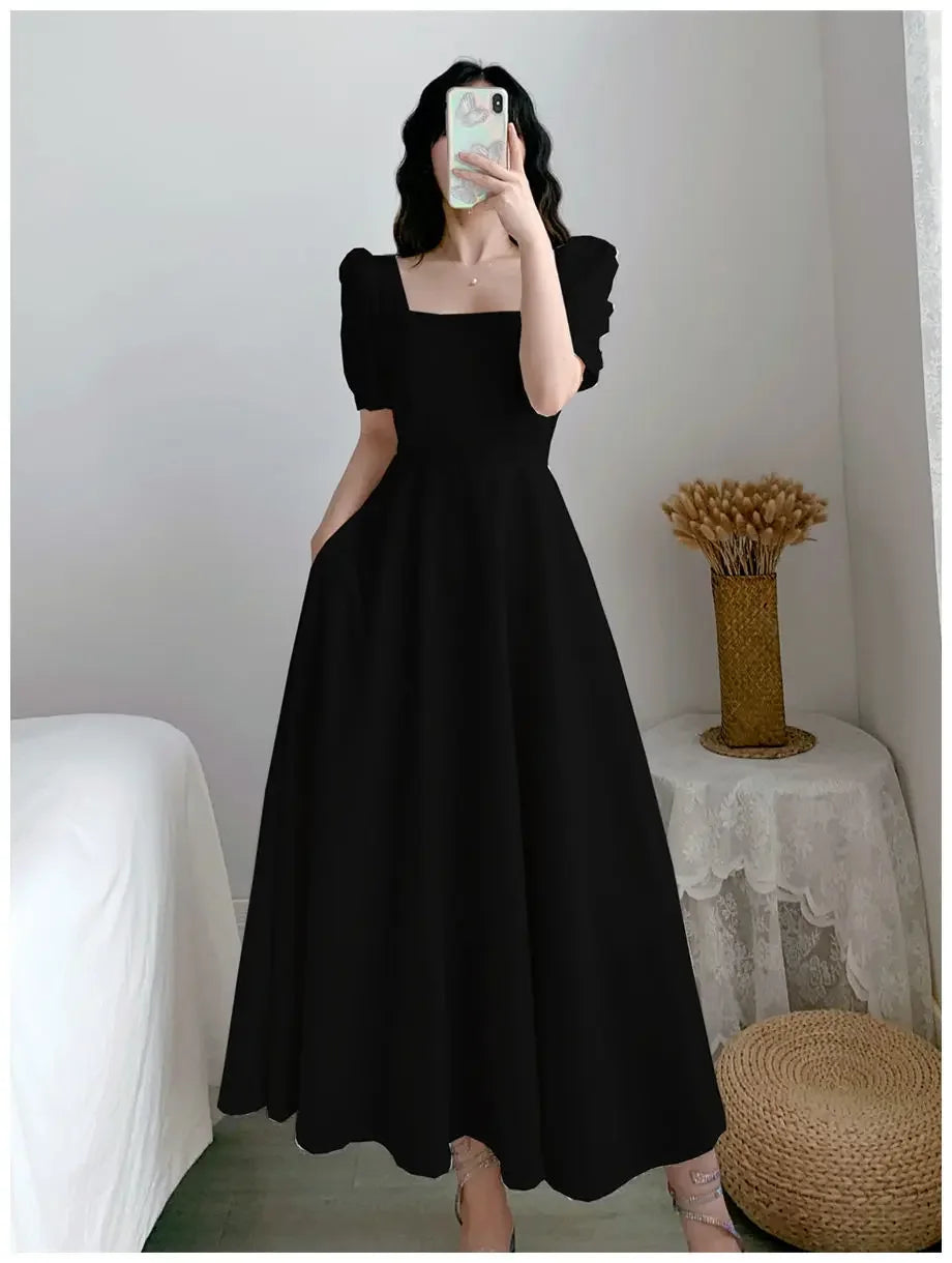 White Beaded Chiffon Gown All-Season Dress