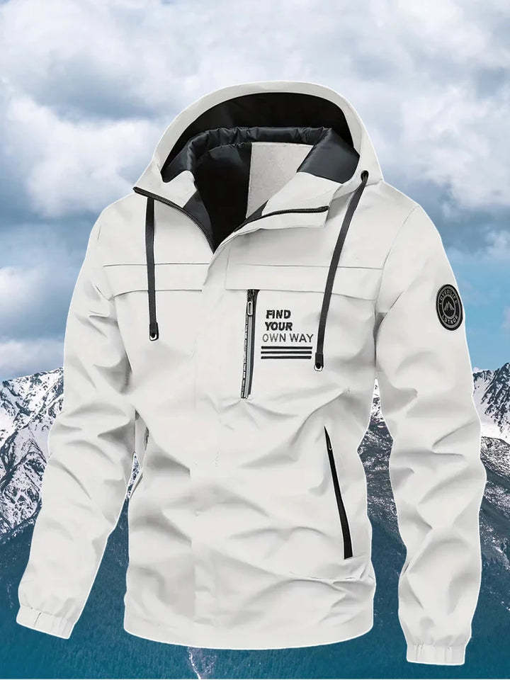 Men’s Outdoor Hooded Windbreaker Jacket