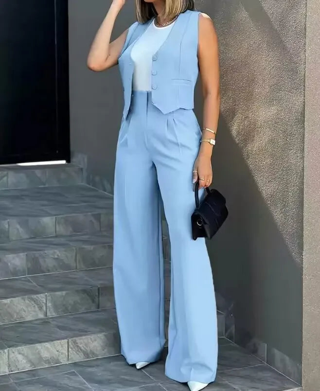 Women’s Vest & Pants Set Chic Two-Piece