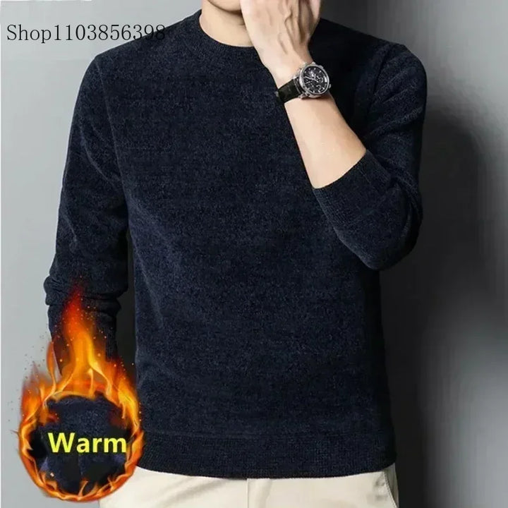 Men’s Thick Fleece-lined Sweater 2025