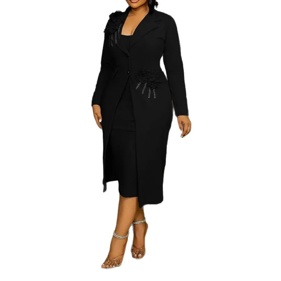 Women's Floral Two-Piece Dress Set