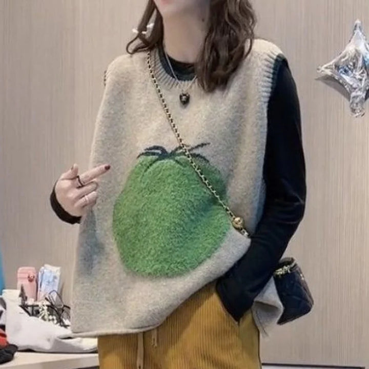 Vintage V-Neck Sweater Vest Women’s