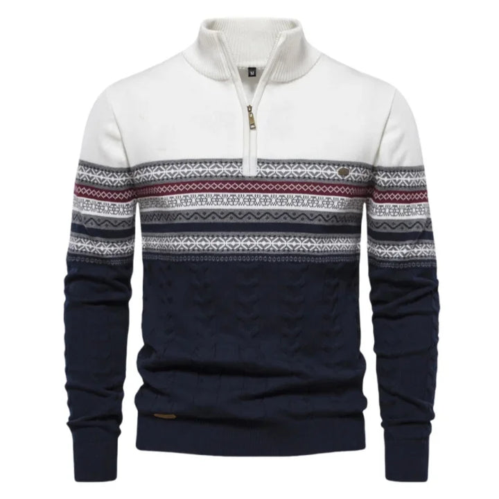Knitted Half Zipper Sweater for Men