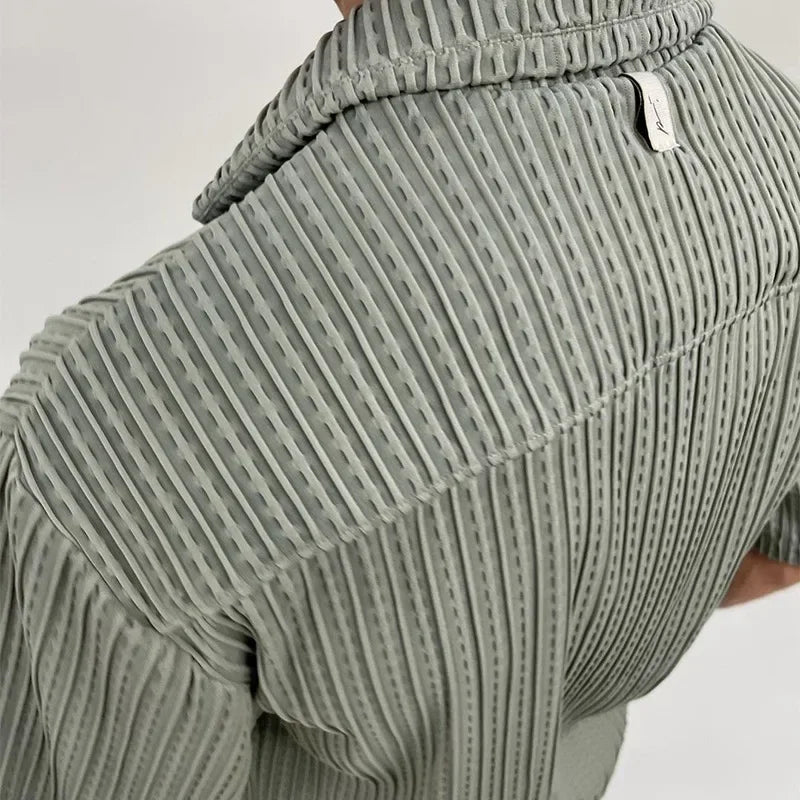 Men’s Striped Short-Sleeve Shirt & Shorts Set