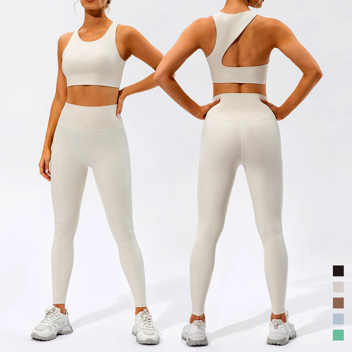 Women's Seamless Yoga Set Leggings & Crop Top