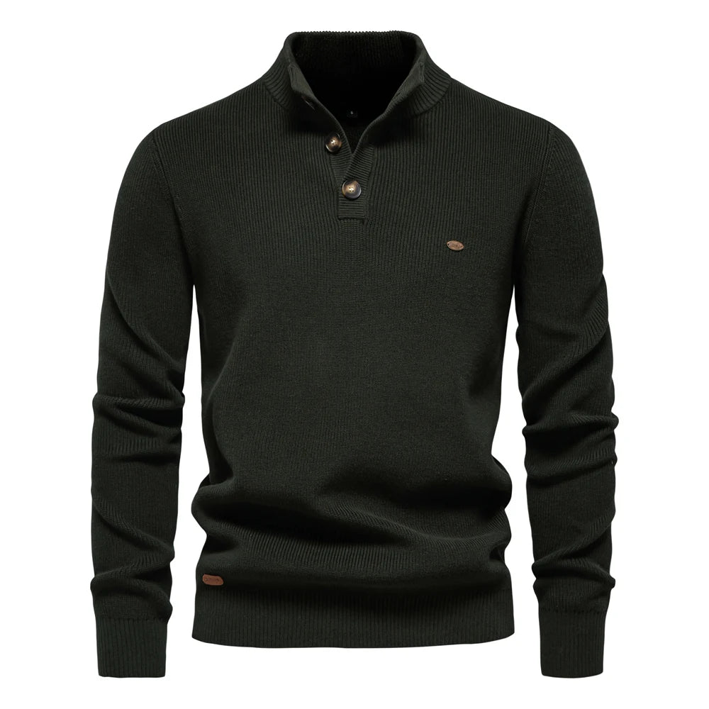 Mens Mock Neck Sweater