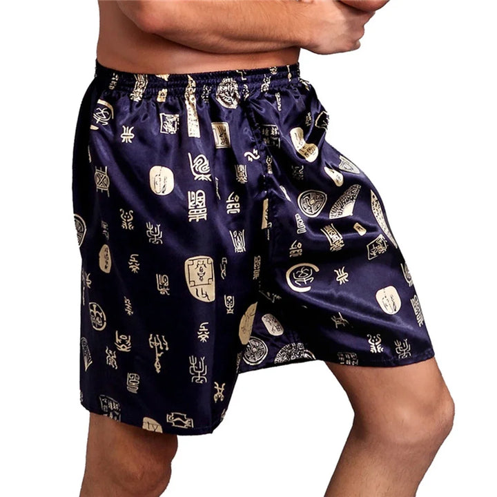 Men's Silk Satin Pajama Shorts 2025