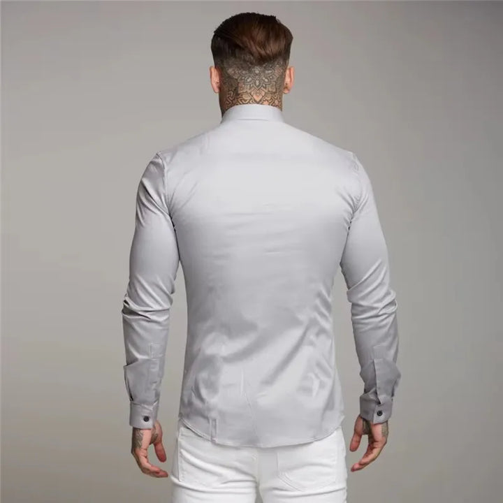 Men’s Smart Casual Tuxedo Dress Shirt