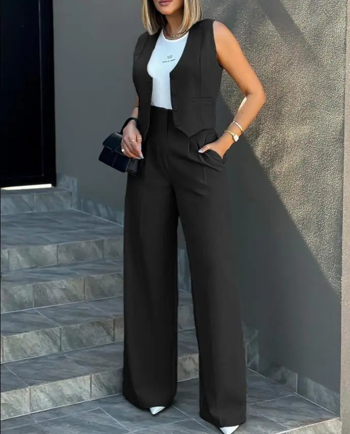 Women’s Vest & Pants Set Chic Two-Piece