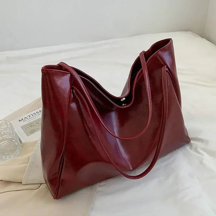 Women’s PU Tote Bag Retro Bucket Style