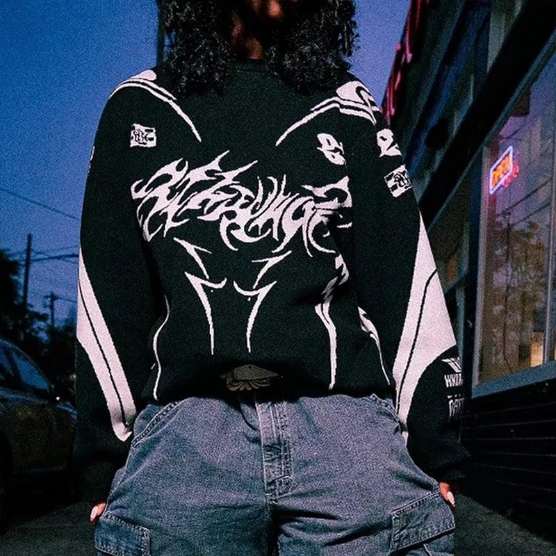 Men’s Oversized Goth Sweater Coat