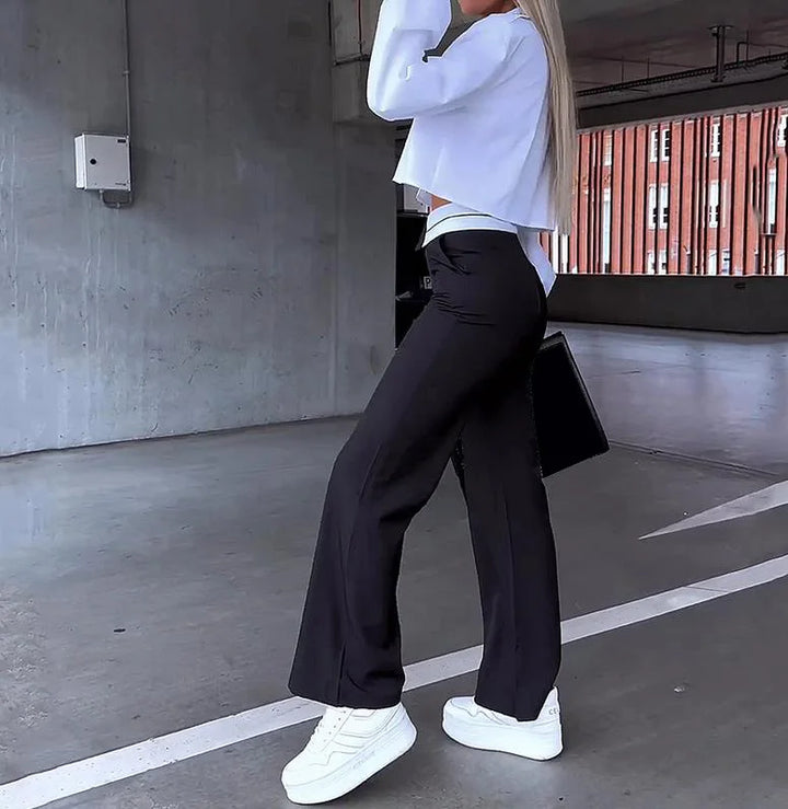 Women's Autumn 2-Piece Set Shirt & Trousers