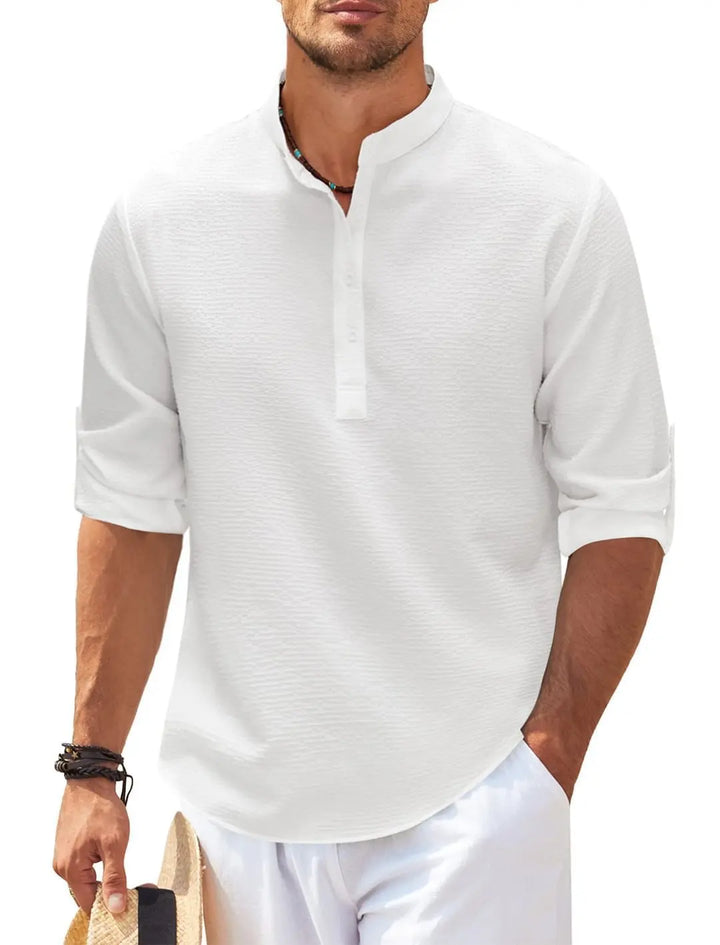 Men’s Spring-Autumn Stand-up Casual T-shirt
