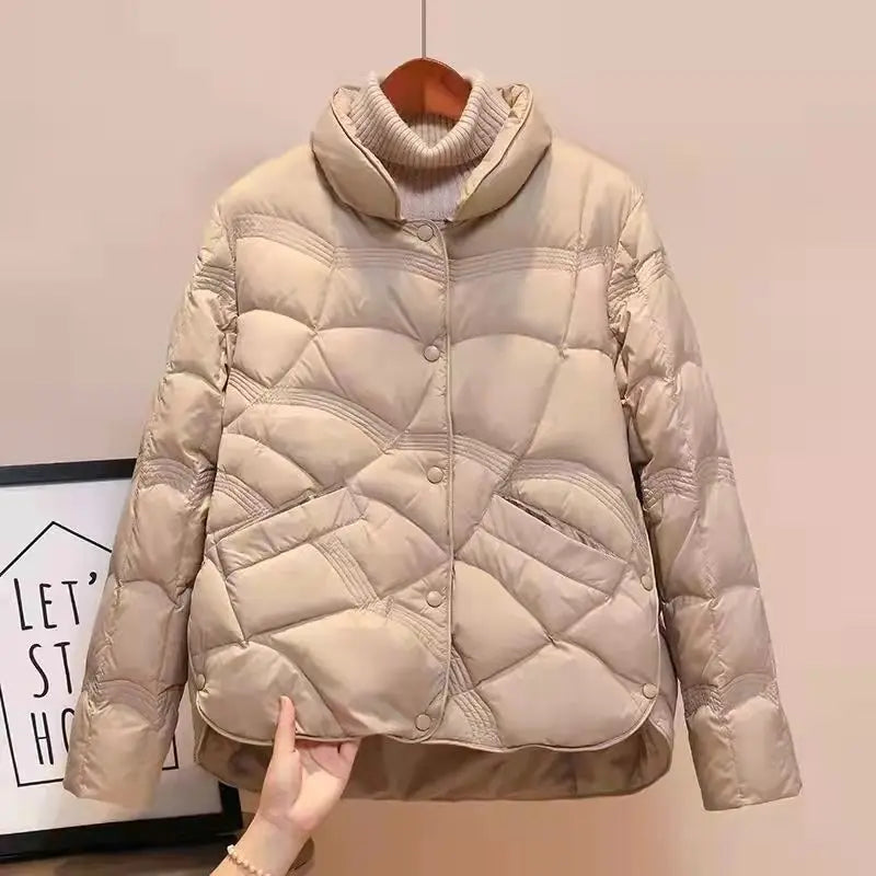 Short Puffer Coat Women’s Cotton Parka