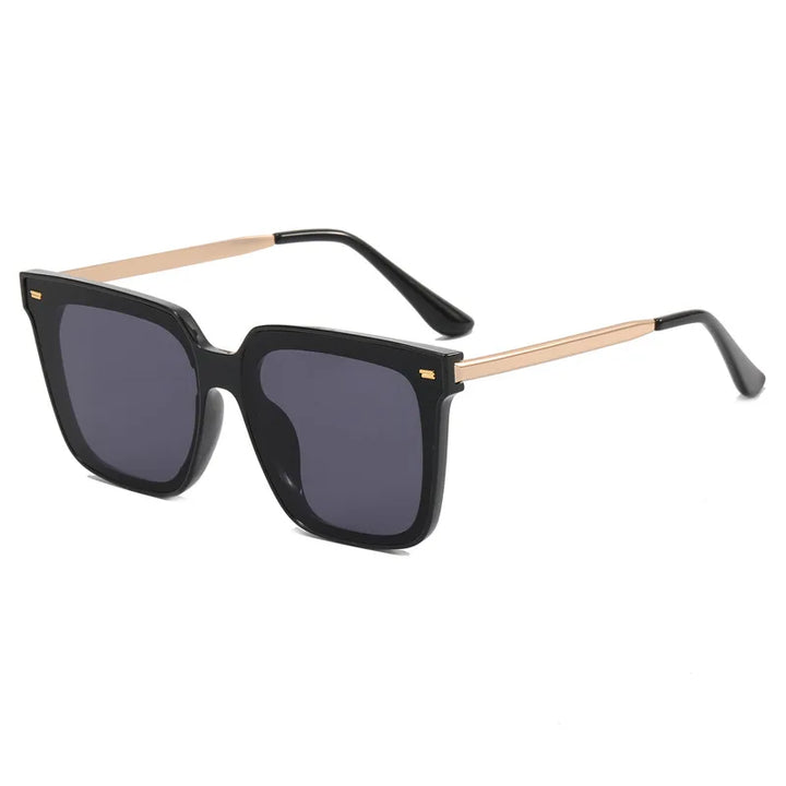 Sunglasses with a high-end feel, ins generous frame, round face, slimming effect, polarized sun protection, men's sunglasses