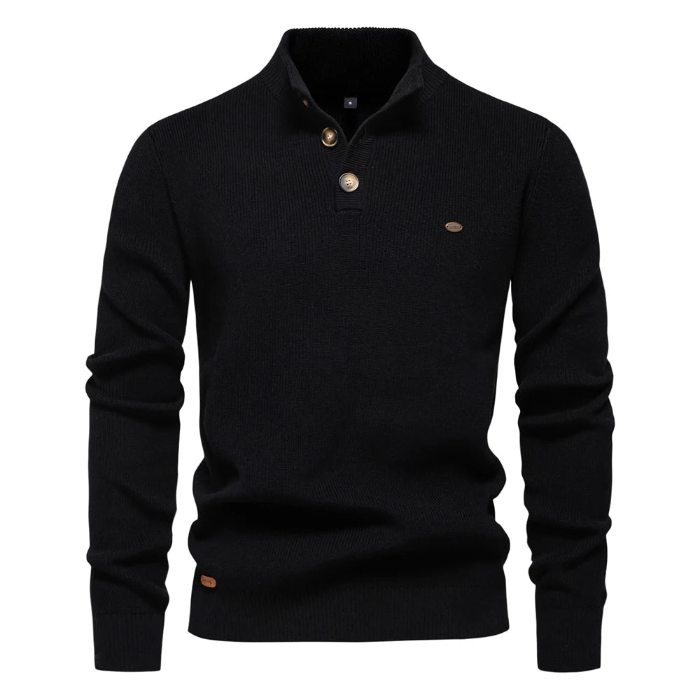 Mens Mock Neck Sweater