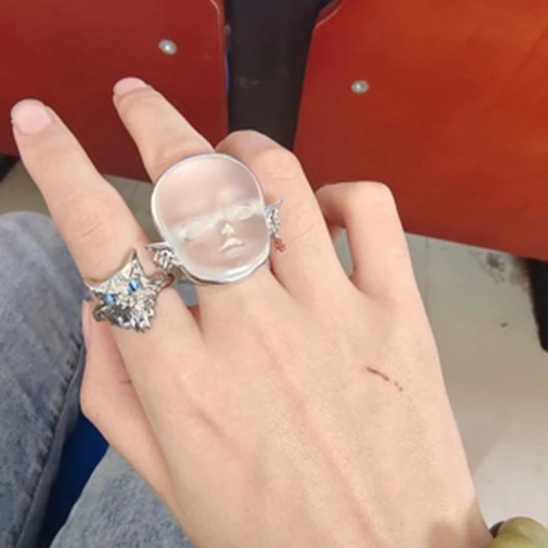 Adjustable Open Ring Trendy Alloy Jewelry