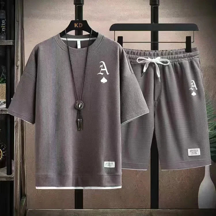Waffger Casual Sportswear Set for Men