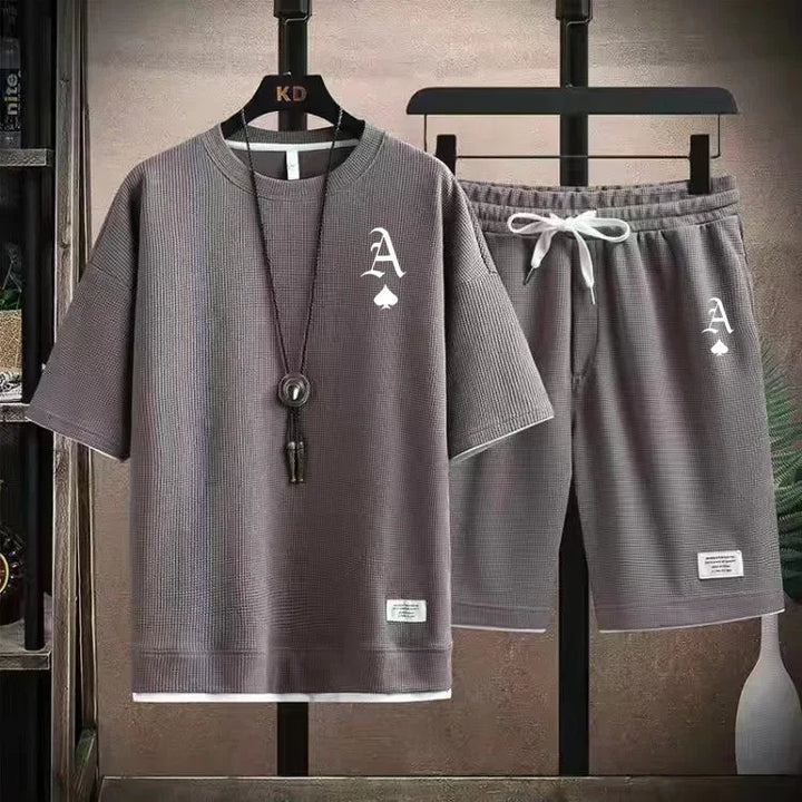 Waffger Casual Sportswear Set for Men