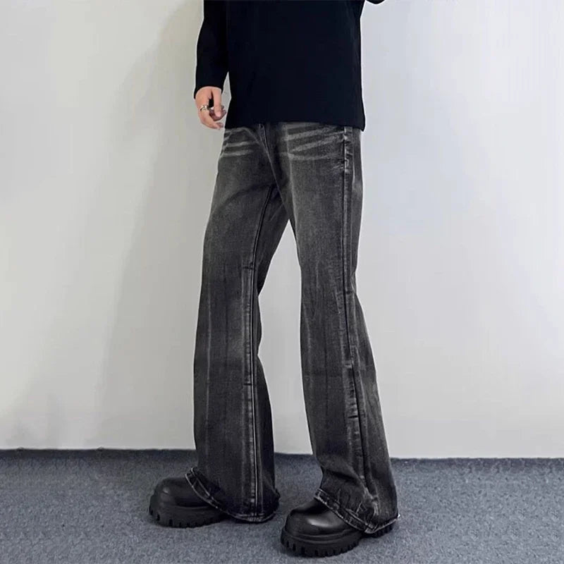 Men’s Retro Bell Bottom Jeans