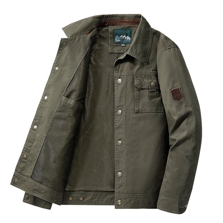 Men’s Cargo Bomber Jacket British Style