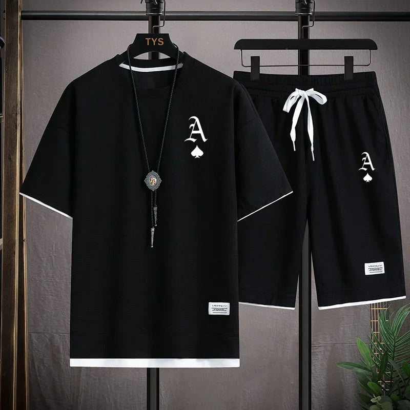 Waffger Casual Sportswear Set for Men