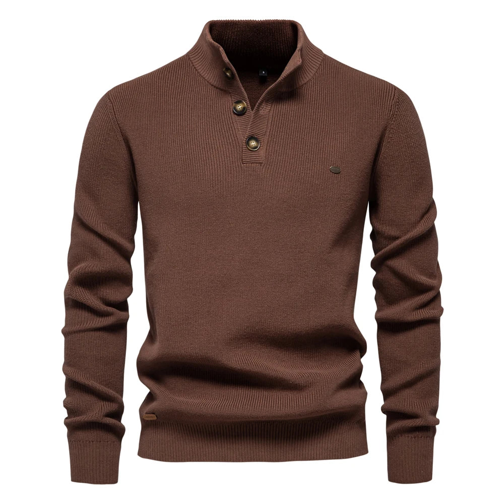 Mens Mock Neck Sweater