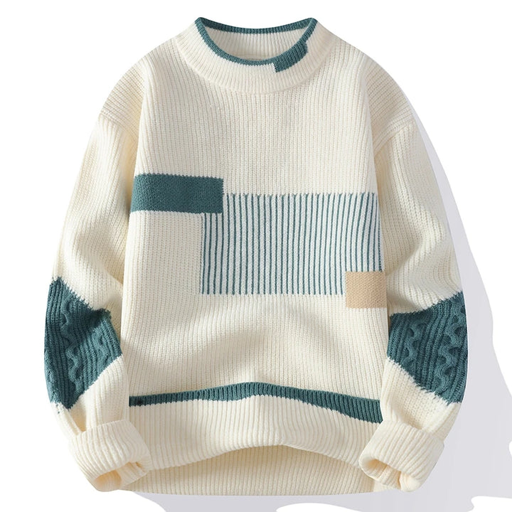 Mock Neck Knitted Sweater