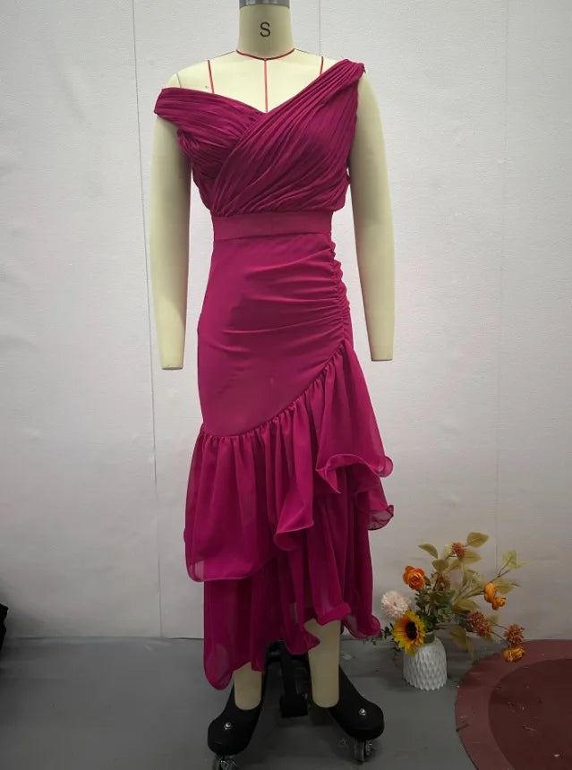 Elegant Off-Shoulder A-Line Party Dress 2025