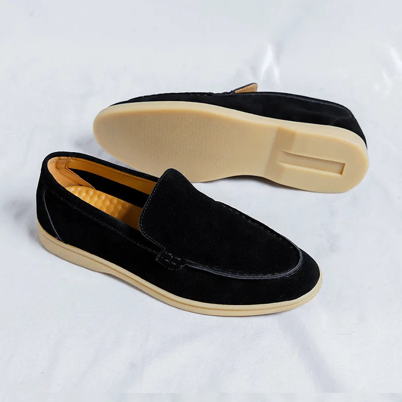 Cow Suede Leather Loafers