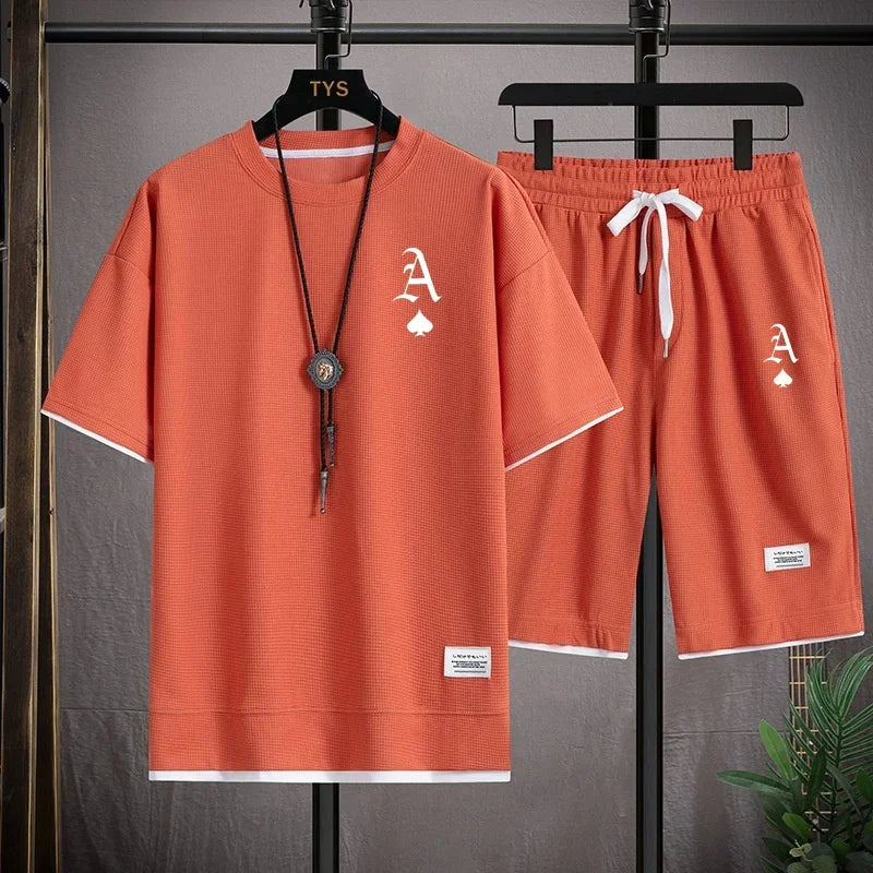 Waffger Casual Sportswear Set for Men