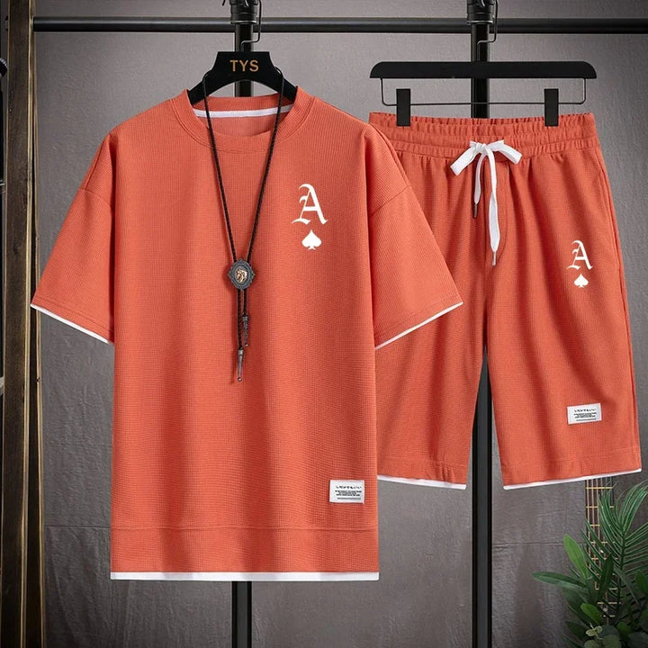 Waffger Casual Sportswear Set for Men